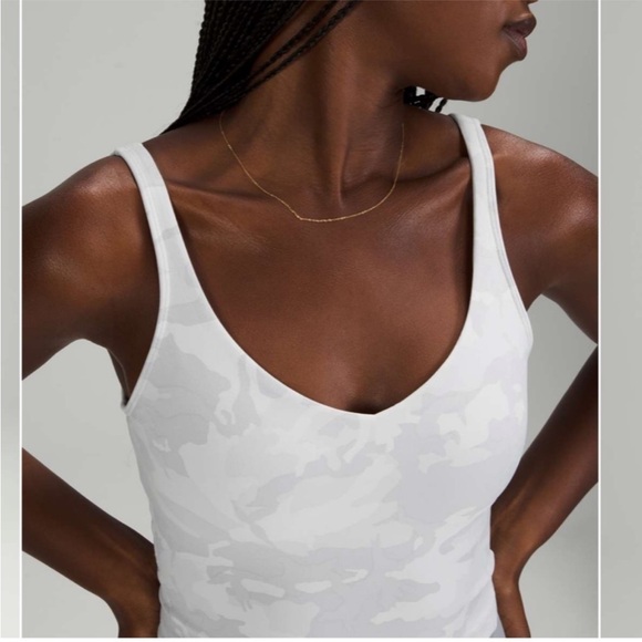 Lululemon Align Tank Incognito Camo Alpine White Multi size 14 - Picture 3 of 9